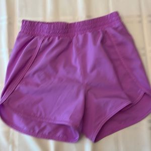 Plum purple target shorts in size large